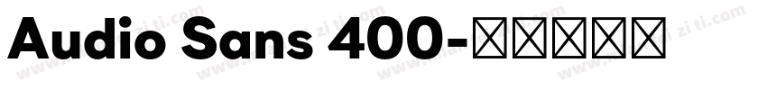 Audio Sans 400字体转换